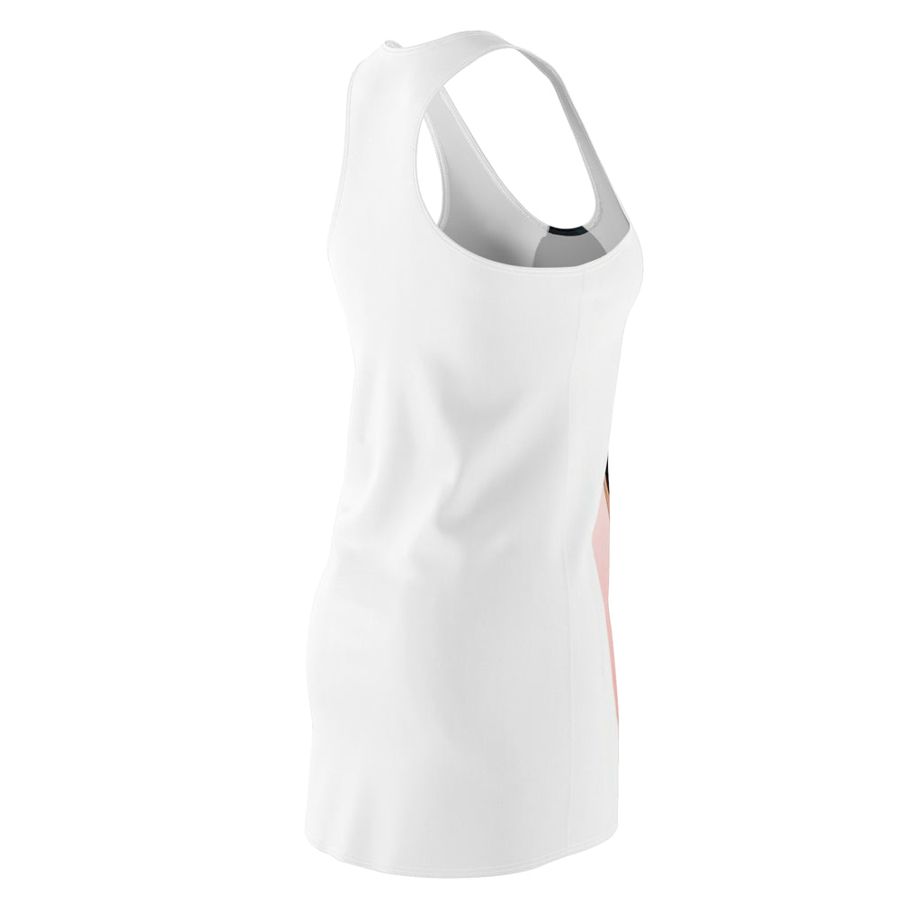 Racerback Dress — Illustrated Bollywood-Inspired Woman in Red Sari