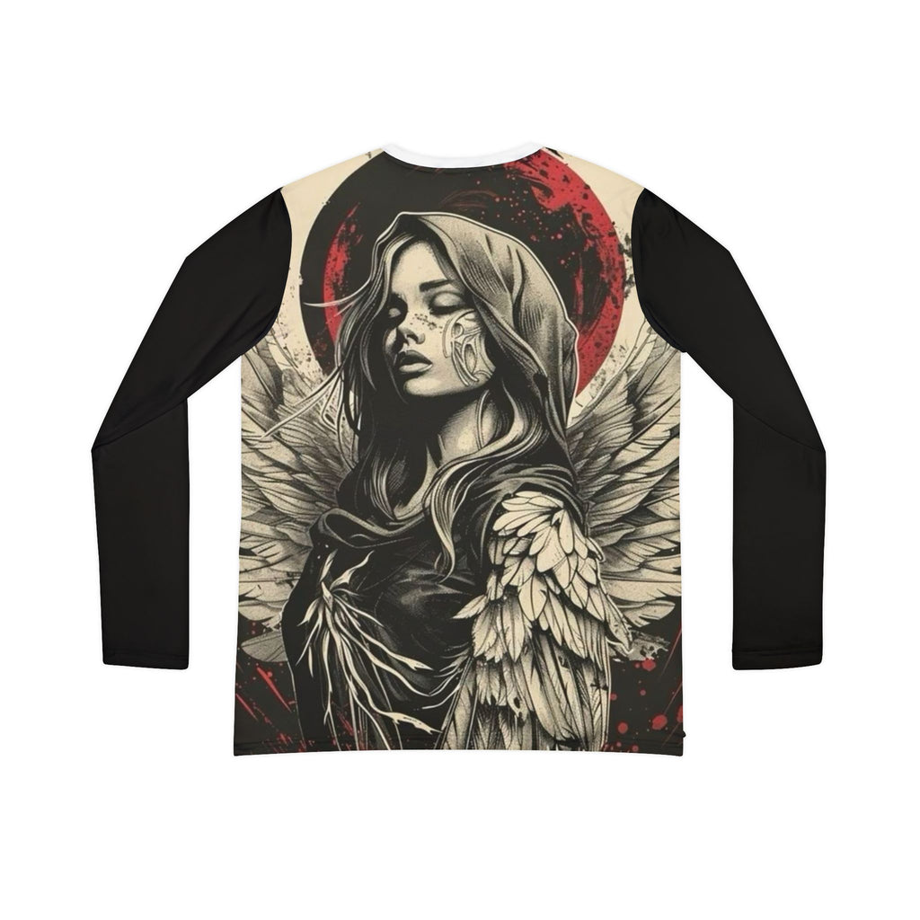 Gothic V-Neck Long Sleeve — "Bad Girls Taste Better" & Dark Angel Graphic Shirt