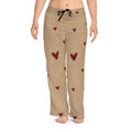 Women’s Heart Print Pajama Pants — Cozy Valentine Lounge Bottoms