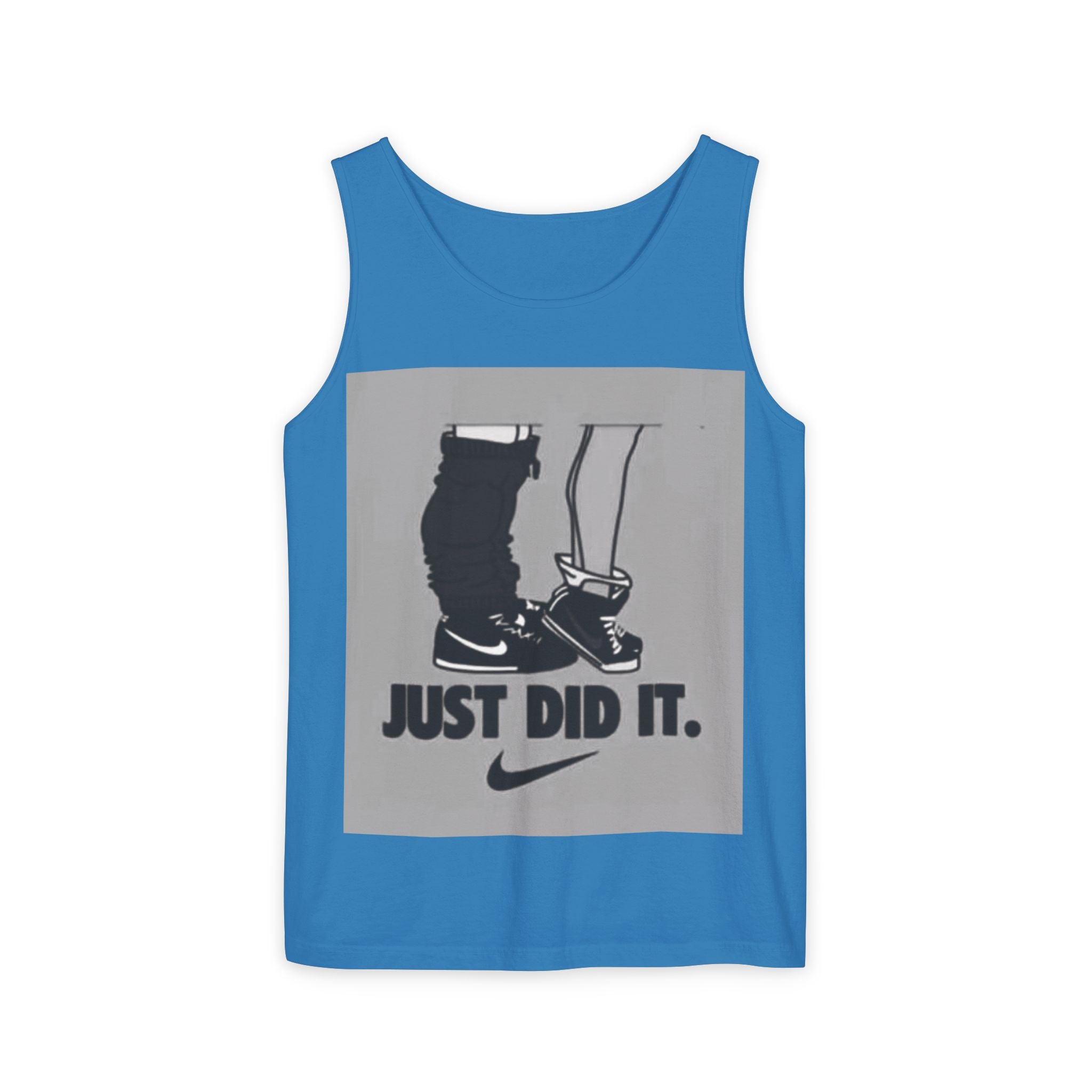 Graphic Tank Top — Vintage-Inspired 'Just Did It.' & 'Bitch.' Photo Print