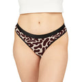 Brown Abstract Cowhide Thong — Women's Animal Print Lingerie