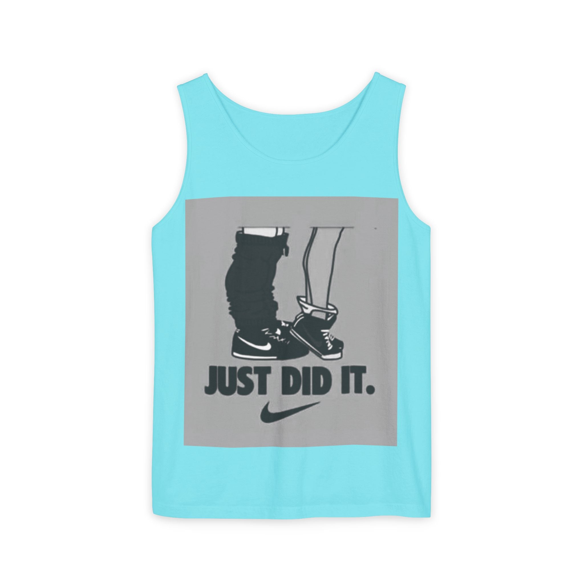 Graphic Tank Top — Vintage-Inspired 'Just Did It.' & 'Bitch.' Photo Print